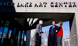 Jay Heuman, Adam Price and Leslie Peterson discuss the search for a new director, outside the Salt Lake Art Center