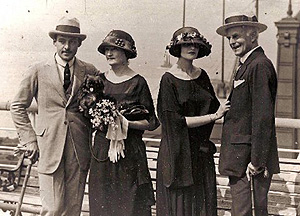 Rudolph Valentino, Winifred Hudnut, Natacha Rambova and Richard Hudnut